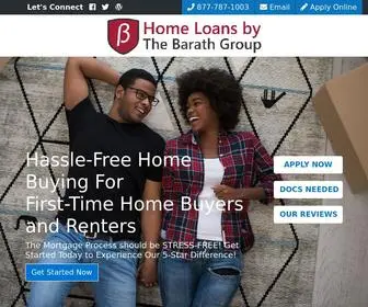 Homeloansbythebarathgroup.com(Home Loans by The Barath Group) Screenshot