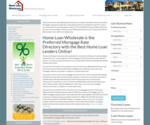 Homeloanwholesale.com(Homeloanwholesale) Screenshot