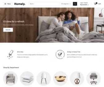 Homelybrand.com(Discover Curated Brands & Home Essentials) Screenshot