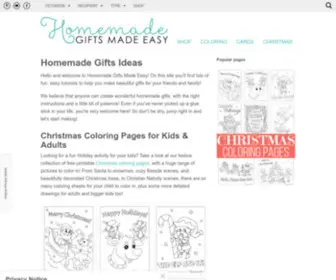 Homemade-Gifts-Made-Easy.com(Free Homemade Gift Ideas) Screenshot