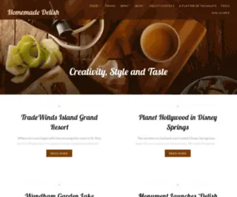 Homemadedelish.com(Creativity, Style and Taste) Screenshot
