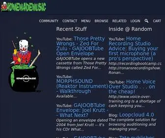 Homemademusic.com(Home Recording Studio Arts) Screenshot