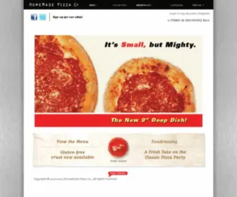 Homemadepizza.com(HomeMade Pizza Company) Screenshot