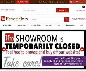 Homemakers.com(Homemakers Furniture) Screenshot