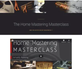 Homemastering.com(The Home Mastering Masterclass) Screenshot