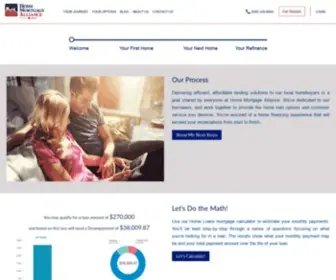 Homemortgagealliance.com(Home Mortgage Alliance) Screenshot