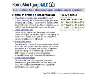 Homemortgagetalk.com(Home Mortgage Talk) Screenshot