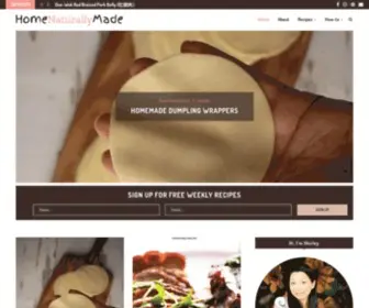 Homenaturallymade.com(Healthy Easy Asian Fusion) Screenshot