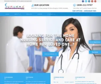 Homenursingservices.in(Home Nursing Services in Bangalore SinceSumukha) Screenshot