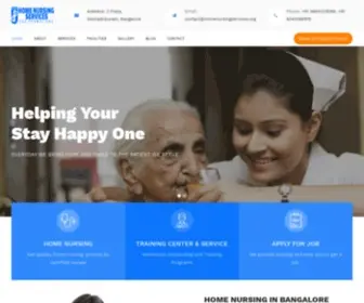 Homenursingservices.org(Home Nursing Services Bangalore 20 years) Screenshot