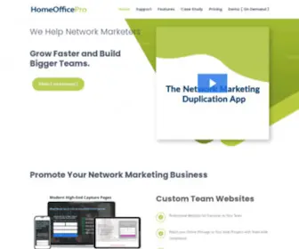 Homeofficepro.net(HomeOfficePro Network Marketing Team Duplication Software) Screenshot