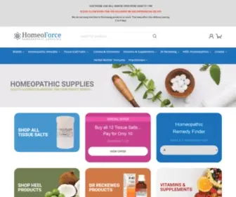 Homeoforce.co.uk(Homeopathic Supplies & Natural Products) Screenshot
