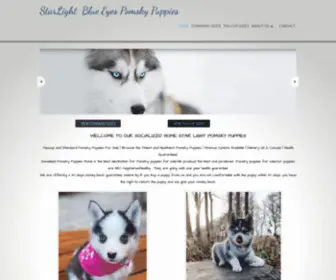 Homeofpomskies.com(Star Light Pomsky Puppies) Screenshot