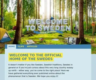 Homeoftheswedes.com(Home of the swedes) Screenshot