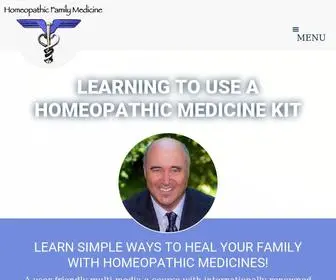 HomeopathicFamilymedicine.com(LEARNING TO USE A HOMEOPATHIC MEDICINE KIT) Screenshot