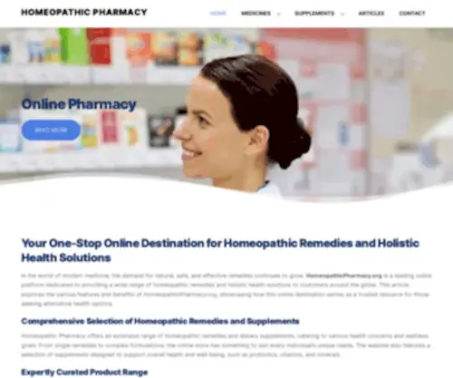 HomeopathicPharmacy.org(The American Association of Homeopathic Pharmacists) Screenshot