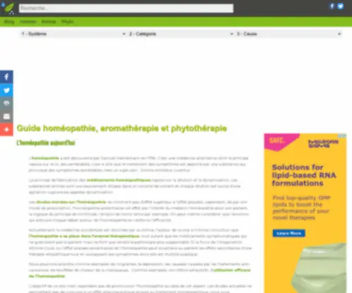 Homeopathie-Conseils.fr(Homéopathie) Screenshot