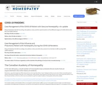 Homeopathy.ca(Pure Homeopathy for Alternative & Holistic Health) Screenshot