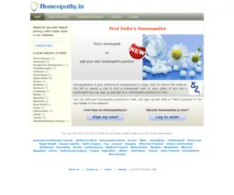 Homeopathy.in(Homeopaths in India) Screenshot