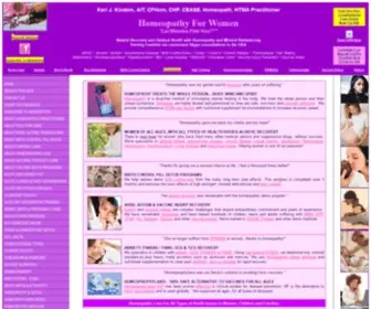 Homeopathyforwomen.org(Homeopathy For Women) Screenshot