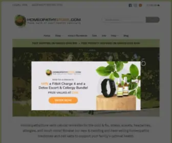 Homeopathystore.com(Take care of your health naturally) Screenshot