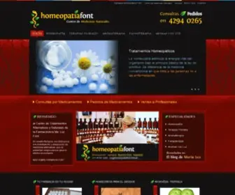 Homeopatiafont.com.ar(Homeopatía) Screenshot