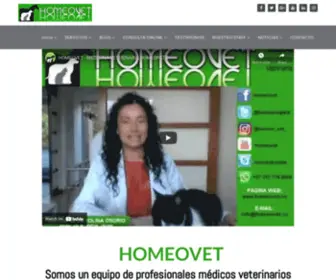 Homeovet.co(Www.homeovet.co Medicina homeopática veterinaria) Screenshot