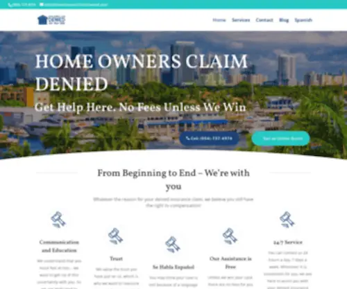 Homeownersclaimdenied.com(Real Estate Lawyer in Florida) Screenshot