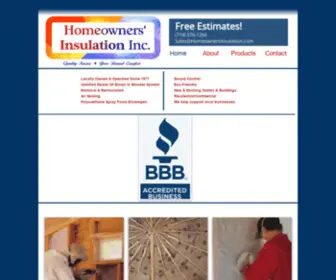 Homeownersinsulation.com(Homeowners' Insulation Inc) Screenshot