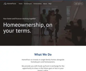 Homepace.com(Home equity investments) Screenshot