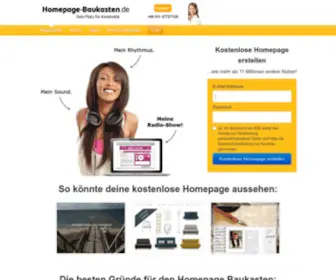 Homepage-Baukasten.de(Einfach kostenlose Homepage erstellen) Screenshot