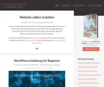 Homepageanleitung.de(Website selbst erstellen) Screenshot