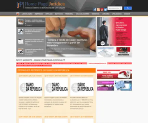 Homepagejuridica.net(Portal jurídico) Screenshot