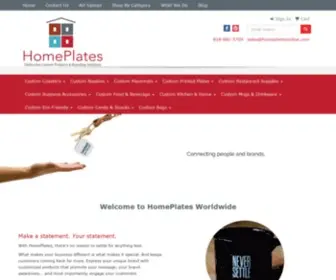 Homeplateswholesale.com(HomePlates Custom Products & Branding Solutions) Screenshot