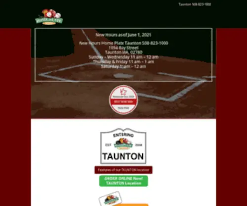 Homeplate.us.com(Taunton & Norton's Best Sports Bar) Screenshot