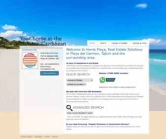 Homeplaya.com(Home Playa Real Estate Solutions) Screenshot