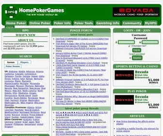 Homepokergames.com Screenshot