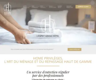 Homeprivileges.fr(Ménage et repassage à domicile) Screenshot