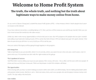 Homeprofitsystem.com(Home Profit System) Screenshot