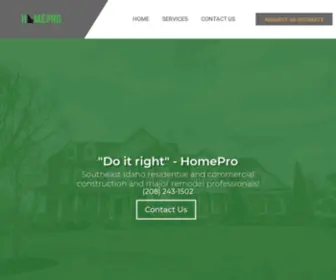 Homeproidaho.com(HomePro Idaho) Screenshot