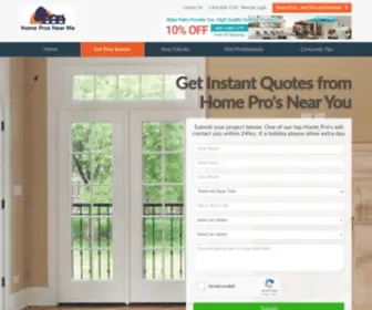 Homeprosnearme.com(Home Improvement Projects) Screenshot