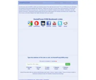 Homeproxy.com(Free SSL Web Proxy) Screenshot