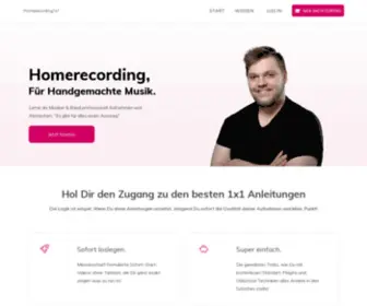 Homerecording1X1.de(HOMERECORDING 1X1) Screenshot