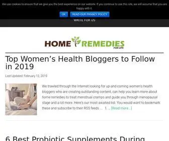 Homeremediesforlife.com(Home Remedies For Life) Screenshot