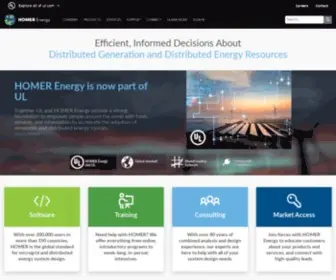 Homerenergy.com(Hybrid Renewable and Distributed Generation System Design Software) Screenshot
