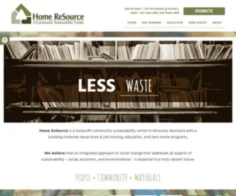 Homeresource.org(Home ReSource) Screenshot