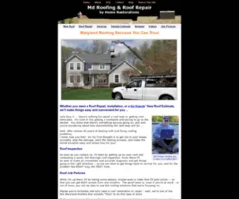 Homerestorationsmd.com(Md Roofing and Roof Repair by Home Restorations Md) Screenshot