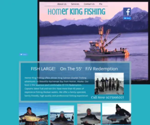 Homerkingfishingonline.com(Salmon Fishing Charters) Screenshot