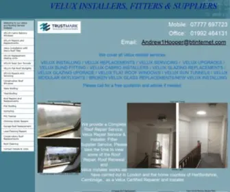Homeroofing.co.uk(We are Velux Certified Installers and cover all aspects of Velux Installing and Repairs Call) Screenshot