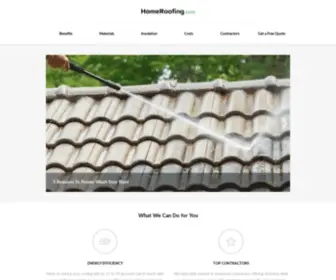 Homeroofing.com(Compare Exclusive Roofing Quotes) Screenshot